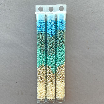 First Frost Custom Dry Gulch Mix Size 8/0 Round Japanese Miyuki Czech Glass Seed Beads Per Tube