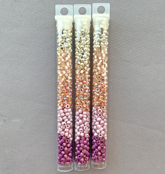 Spring Violets Custom Dry Gulch Mix Size 8/0 Round Japanese Miyuki Czech Glass Seed Beads Per Tube