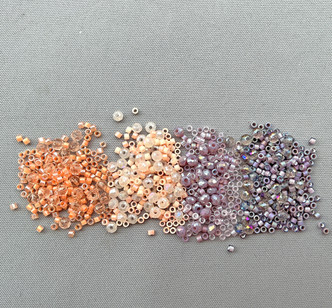 Spring Violets Dry Gulch Custom Mix Size 11/0 Delica Seed Beads Per Tube