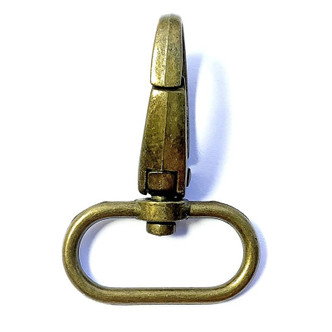 Large Swivel Keychain Lobster Claw Clasps 46x31mm Antique Brass Plated Alloy Q6 Per Pkg