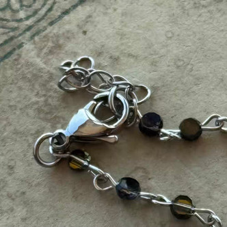 Coins of Nocturne Minimal Necklace Artisan Made Choker Chain 12" Per Pc