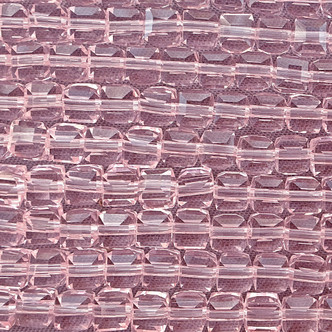 Rose 4mm Faceted Cube Chinese Crystal Glass Beads Per Strand
