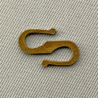 Double Hook Clasps 12x7mm Antique Brass Plated Alloy Q30 Per Pkg
