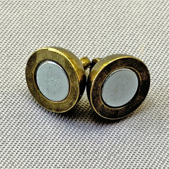 Magnetic Smooth Round Clasps 14x8mm Antique Brass Plated Alloy Q8 Per Pkg