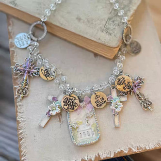 He Is Risen Easter Church Necklace Handmade in the USA Per Pc