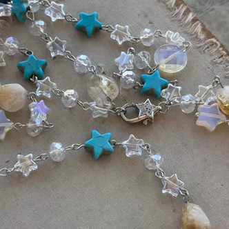Midsummer Moon Necklace Silver Chain Artisan Made Per Pc