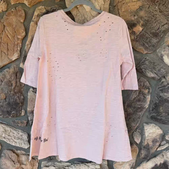 Hoppy Days Easter Bunny Distressed A Rare Bird Graphic Tee Top
