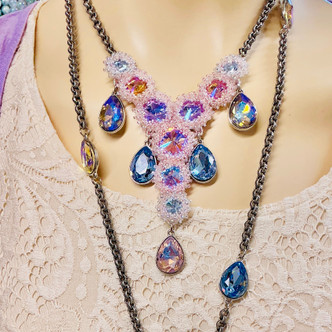 Woven Treasures Exquisite Seed Beaded Y Necklace Artisan Made Per Pc