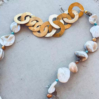 Dreaming of Sea Stars Necklace Hand Knotted Gold Handmade in the USA Per Pc