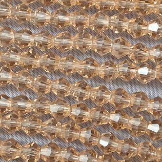 Burlap 4mm Faceted Bicone Chinese Crystal Glass Beads Per Strand