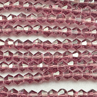 Burgundy 4mm Faceted Bicone Chinese Crystal Glass Beads Per Strand