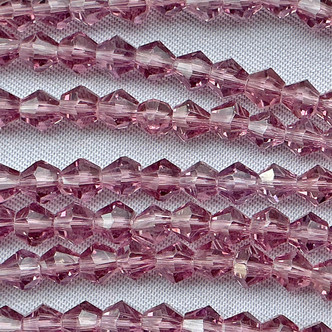 Wineberry 4mm Faceted Bicone Chinese Crystal Glass Beads Per Strand