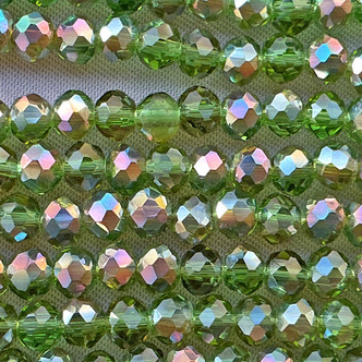 Forest Copper 4x3mm Faceted Rondelle Chinese Crystal Glass Beads Per Strand