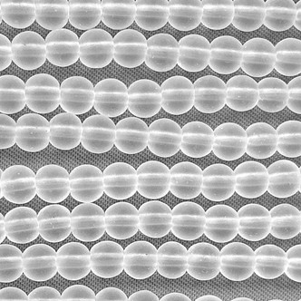 Clear Frost 4mm Round Ball Frosted Sea Glass Beads per Strand