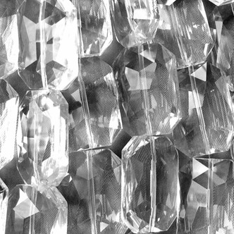 Clear Crystal Emerald Cut Rectangle 32x24mm Chinese Crystal Glass Beads Per Strand