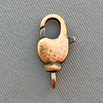 14x7mm Swivel Lobster Claw Clasps Antique Copper Plated Brass Q4 Per Pkg