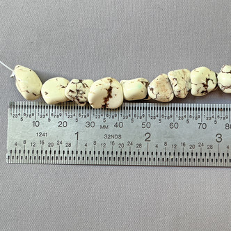 Dyed White Magnesite 18-10mm Nugget Semi-Precious Stone Beads Per Strand