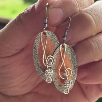 Music To My Ears II Soldered Earrings Artisan Made in the USA Per Pair