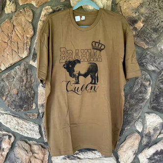 Brahma Queen Olive Drab Graphic Tee Benita Ceceille TShirt Top