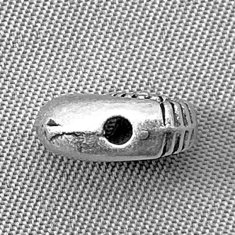 Ammonite Shell Beads 8x10mm Thai Sterling Silver Plated Alloy Q10 Per Pkg