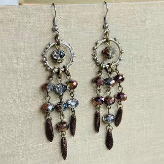 Bubbles and Baubles II Chandelier Earrings Artisan Made in the USA Per Pair
