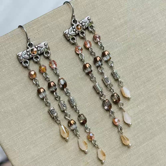 Elegance Personified Chandelier Earrings Artisan Made in the USA Per Pair