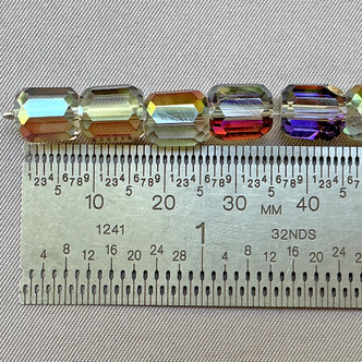 Wild Orchids Faceted Barrel 9x8mm Chinese Crystal Glass Beads Per Strand