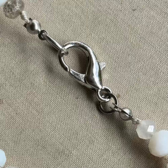 On A Wing and A Pearl Necklace Antique Silver Artisan Made Per Pc