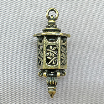 Tibetan Style Dragonfly Lantern Charms 35x15mm Antique Brass Plated Alloy Q4 Per Pkg
