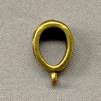 Braided Rope Oval Drop 14x7mm Charm Bails Antique Brass Plated Alloy Q20 Per Pkg