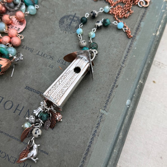 Soldered Silverware Birdhouse Necklace DIY Jewelry Kit