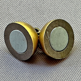 Magnetic Round Clasps 16x10mm Antique Brass Plated Alloy Q4 Per Pkg