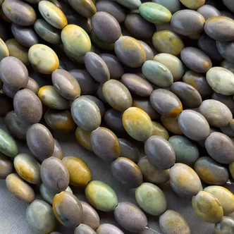 14x10mm Dyed Magnesite Oval Vintage Goldenrod Mix Semi Precious Stone Beads Per Strand