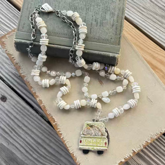 Grateful Truck Thanksgiving Multi Strand Hand Knotted Necklace Per Pc