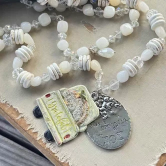 Grateful Truck Thanksgiving Multi Strand Hand Knotted Necklace Per Pc