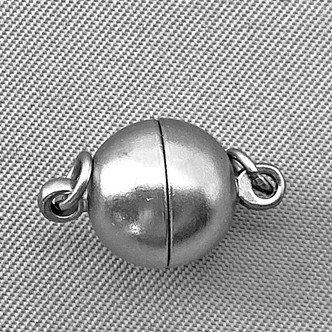 Magnetic Round Clasps 16x10mm Matte Antique Silver Plated Alloy Q4 Per Pkg