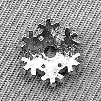 CZ Rhinestone Snowflake Bead Caps 9mm Antique Silver Plated Alloy Q4 Per Pkg