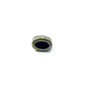 Tibetan Rectangle Glue On Leather Cord End Caps 10x6.5x4.5mm Antique Brass Plated AlloyQ50 Per Pkg