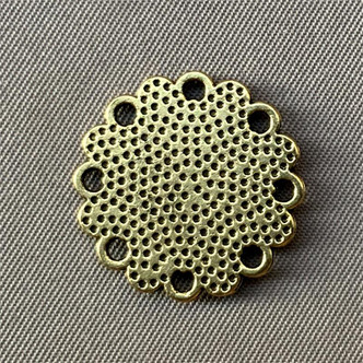Mandala Links 19mm Antique Brass Plated Alloy Q6 Per Pkg