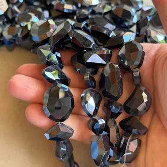 Destash Metallic Blue Purple Brown Black Mixed Designer Chinese Crystal Glass Beads Q4 Strands per Pkg