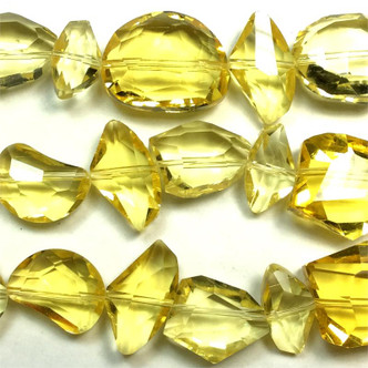 Jonquil Mixed Designer Chinese Crystal Glass Beads Per Strand