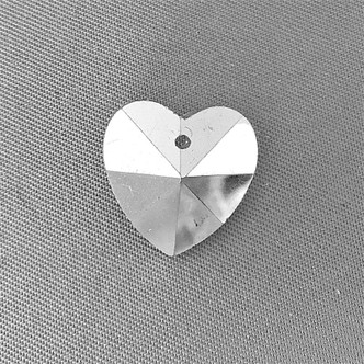 Crystal CAL 14mm Heart Chinese Crystal Glass Charms Q8 per Pkg