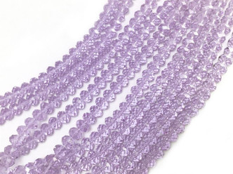 8x5mm Alexandrite Faceted Rondell Chinese Crystal Glass Beads  - per strand