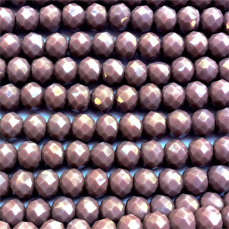 Mauvelous 8x6mm Faceted Chinese Crystal Glass Rondelle Per Strand