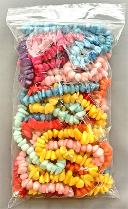 Destash Dyed Candy Jade Nugget Mixed Semi Precious Stone Beads per Pkg