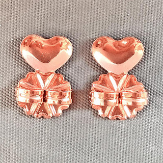 Post Earring Backs Lifters Supports 14x10mm Hypoallergenic Solid Copper Q2 Pair Per Pkg