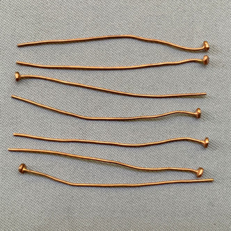 Flat Headpin 1.5 Inch 26 Gauge Solid Copper Q100 Per Pkg