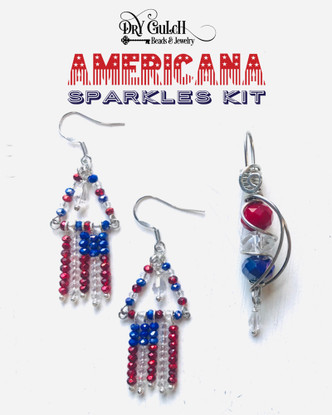 Dry Gulch Americana Sparkles Earrings Pendant DIY Jewelry Making Kit 2 Projects Per Pkg