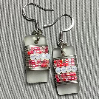 Wrapped in Sea Glass Earrings Mini Kit DIY Jewelry Making Kit
