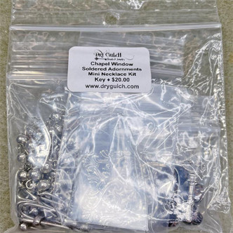 Chapel Window Soldered Adornments Necklace DIY Jewelry Mini Kit Soldered Pendant Per Kit